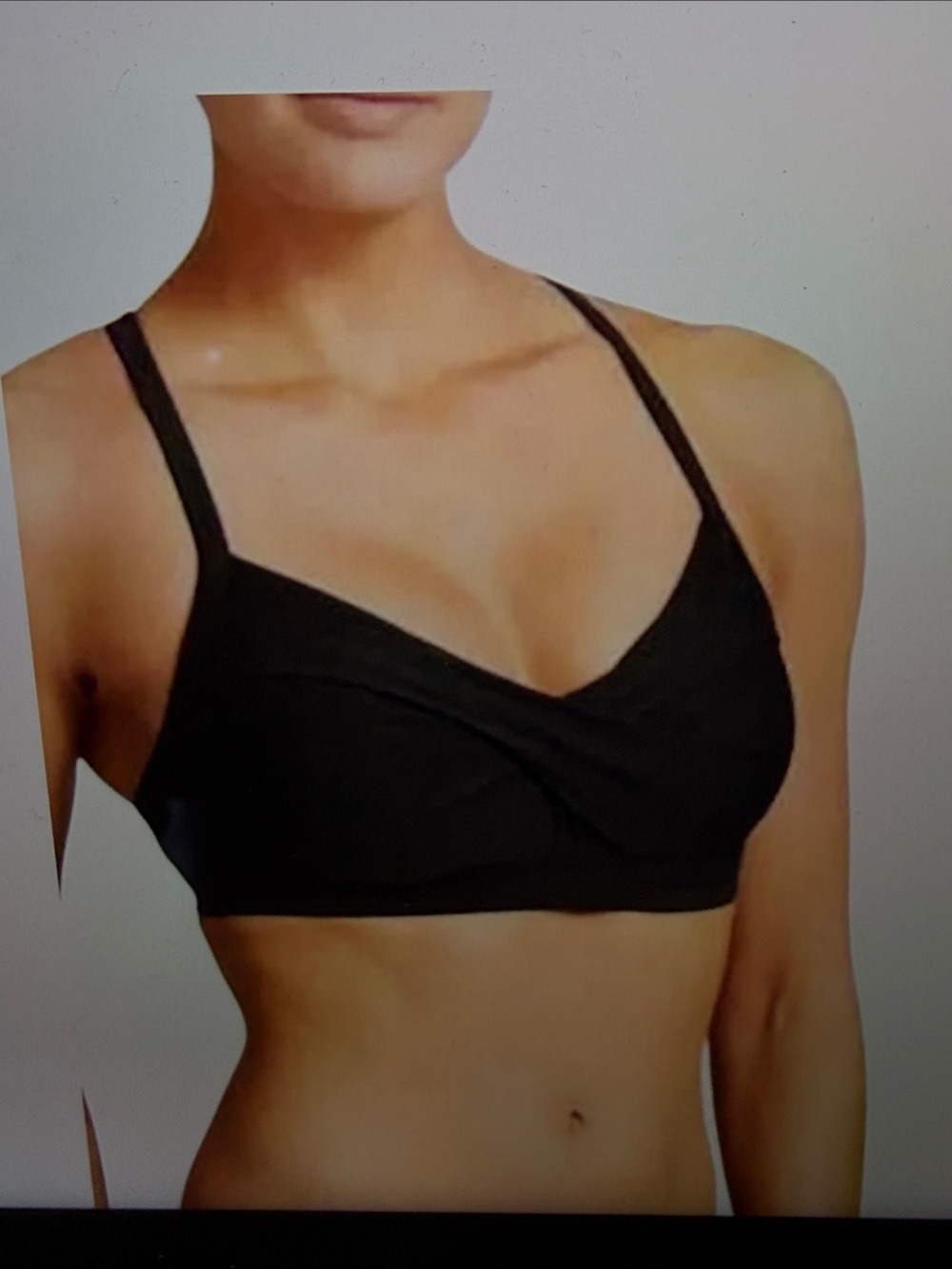 Athleta Black Swim Bikini Top Sz 34 B/C
